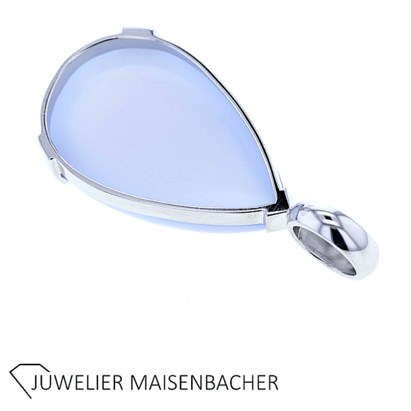 Anhänger mit großem Edelstein Chalcedon Gold – Bild 9