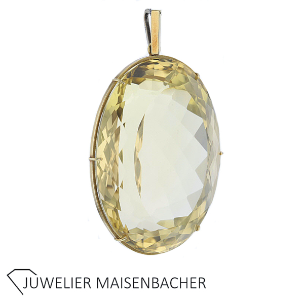 Opulenter Anhänger mit Citrin Gold – Bild 8