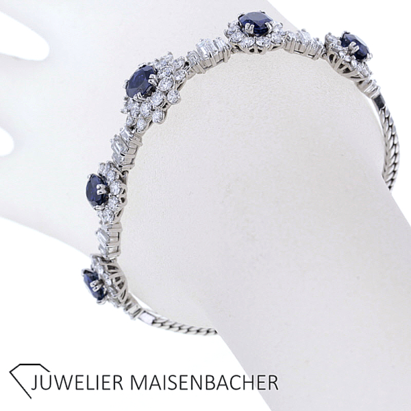 Saphir Diamant Brillant Armband "RENE KERN" in Gold – Bild 9