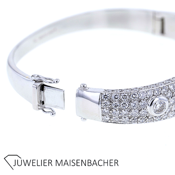 Armreif mit 179 Diamanten im Brillantschliff Gold – Bild 11