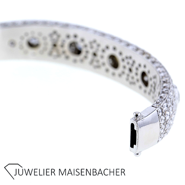 Armreif mit 179 Diamanten im Brillantschliff Gold – Bild 12