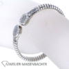 Bulgari Bulgari Armreif "Tubogas" Edelstahl mit Brillanten – Bild 5