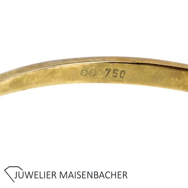 UNIKAT Armreif mit Brillant, Edelsteinen und Zuchtperle Gold – Bild 6