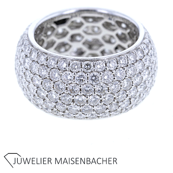 Ausdrucksstarker Brillant Ring Pavé Gold *Frank Trautz* – Bild 6