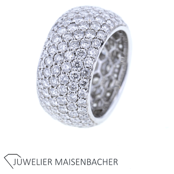 Ausdrucksstarker Brillant Ring Pavé Gold *Frank Trautz* – Bild 7