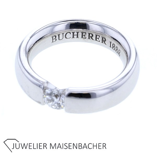 BUCHERER Solitäre Ring/ Spannring mit Brillant Gold – Bild 7