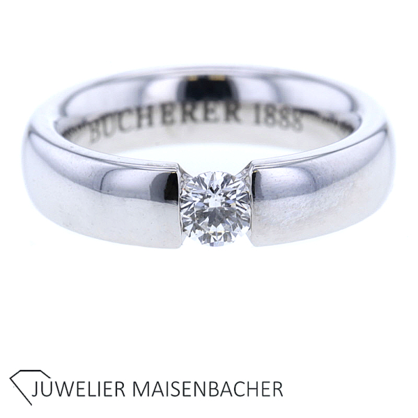 BUCHERER Solitäre Ring/ Spannring mit Brillant Gold – Bild 9