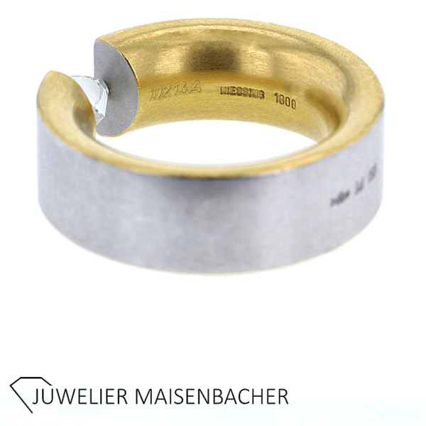 Massiver Brillant Solitär Ring Gold – Bild 8