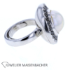 Damenring mit Mabe Perle und schwarzen Brillanten Gold – Bild 9
