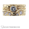 Handgefertigter Designer Ring mit Brillanten Gold – Bild 8