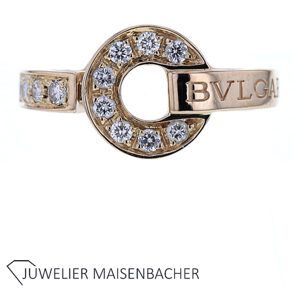 Bulgari Bulgari Ring mit Brillanten Roségold – Bild 8