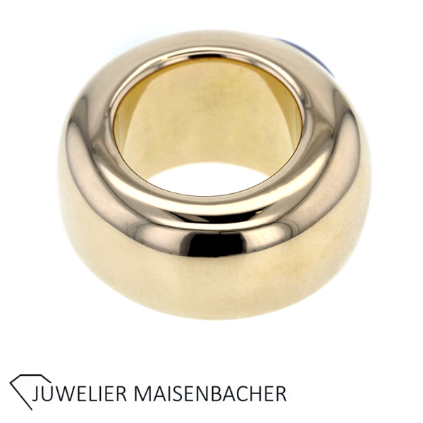 Massiver Schubart Bandring mit Saphir Gold – Bild 5