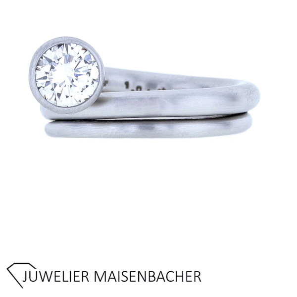 Norbert Muerrle Solitaire Ring mit Brillant – Bild 2