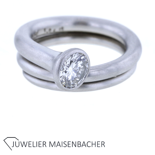 Norbert Muerrle Solitaire Ring mit Brillant – Bild 5