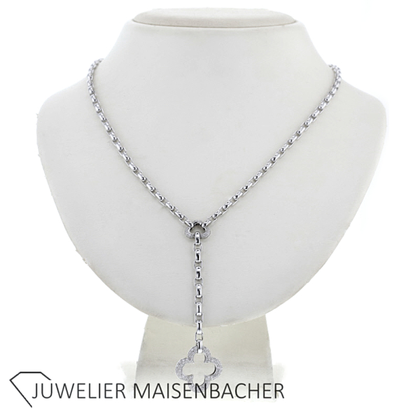 Y Collier by Heidi Klum Kleeblatt mit Brillanten – Bild 12
