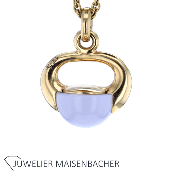 Pomellato Collier/Kette mit Anhänger Mondstein Ecru Gold *Rarität* – Bild 8