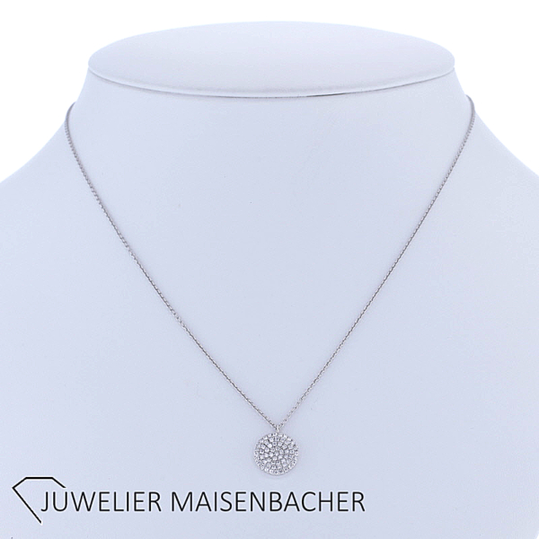 Kette/Collier mit Anhänger mit Brillanten Gold