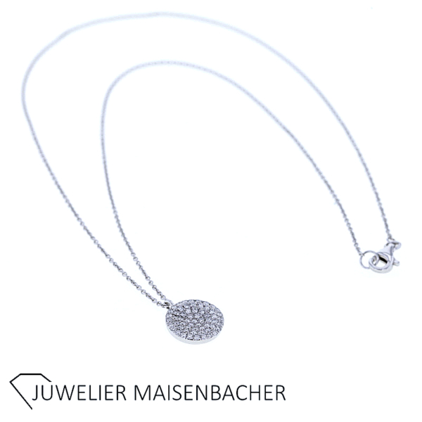 Kette/Collier mit Anhänger mit Brillanten Gold – Bild 2
