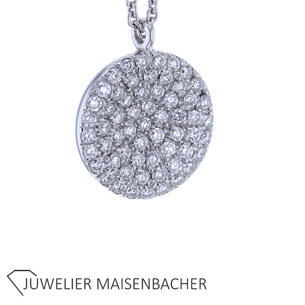 Kette/Collier mit Anhänger mit Brillanten Gold – Bild 5