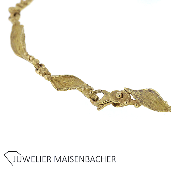 UNIKAT Collier mit Brillanten, Edelsteinen und Zuchtperle Gold – Bild 5