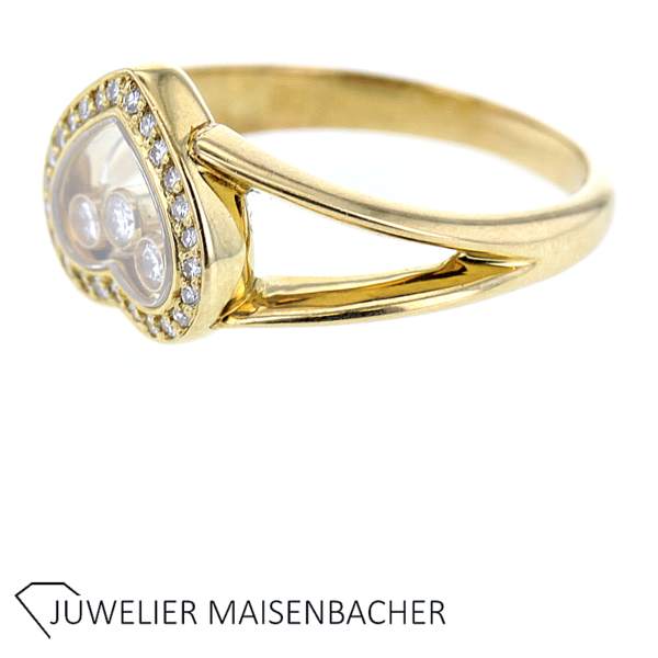 Chopard Happy "Diamond Heart" Ring Diamant Icons Gold – Bild 5