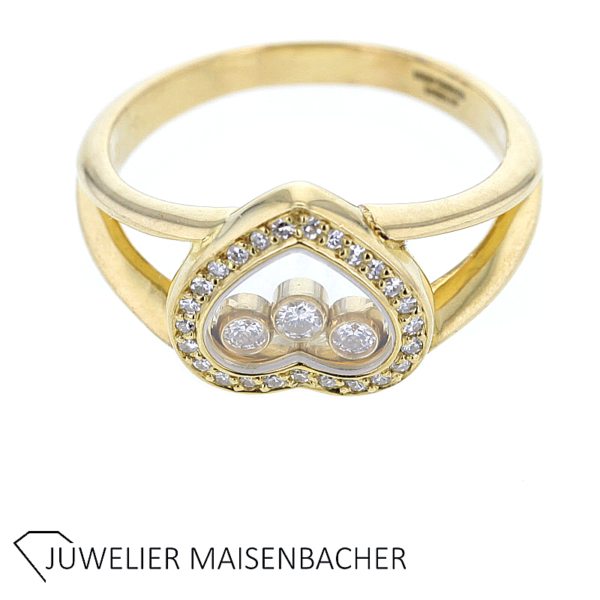 Chopard Happy "Diamond Heart" Ring Diamant Icons Gold – Bild 6