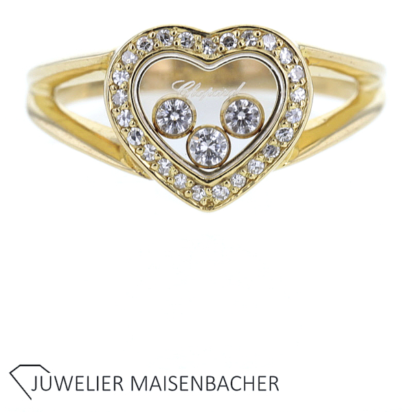 Chopard Happy "Diamond Heart" Ring Diamant Icons Gold – Bild 8