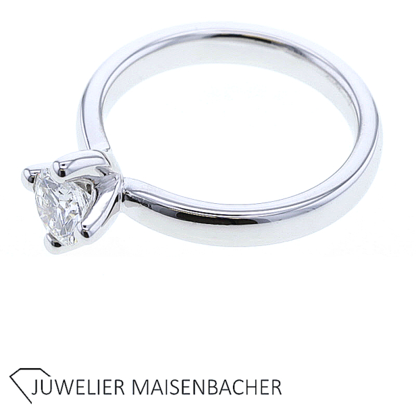 Solitärring mit strahlenden Brillant Gold – Bild 6