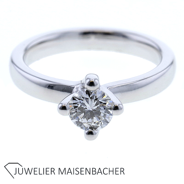 Solitärring mit strahlenden Brillant Gold – Bild 7