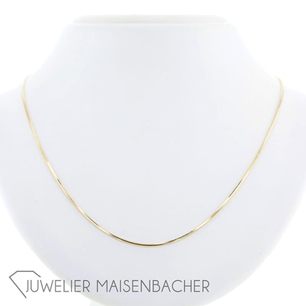 Schlangenkette *Gewalzt*, Stärke ca. 1,1mm, Tragelänge 45cm – Bild 4
