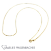 Schlangenkette *Gewalzt*, Stärke ca. 1,1mm, Tragelänge 45cm – Bild 5