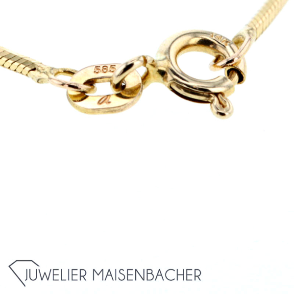 Schlangenkette *Gewalzt*, Stärke ca. 1,1mm, Tragelänge 45cm – Bild 6