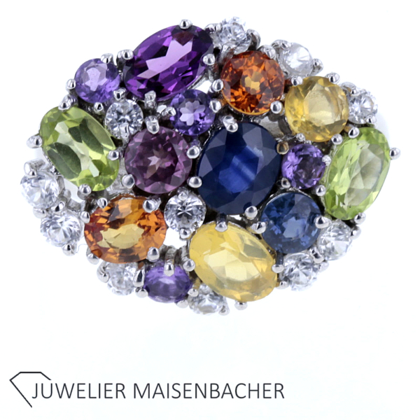 Cocktail Edelstein Ring 'Annette' – Bild 6