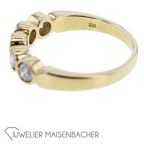 Memoire-Ring mit Brillanten Gold – Bild 10