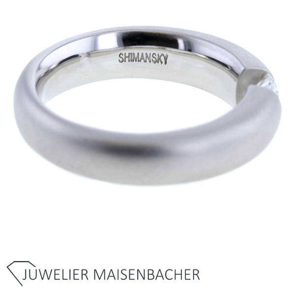 "Shimansky" von New York bis Kapstadt Spannring mit Brillant Platin – Bild 8