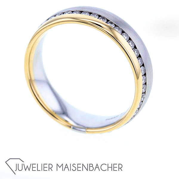 Brillant Ring Platin & Gold – Bild 6