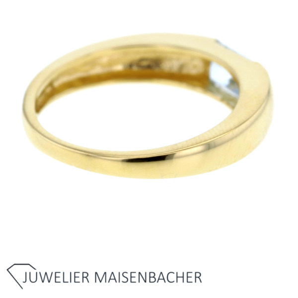 Klassischer Ring mit blau Topas Gold – Bild 6