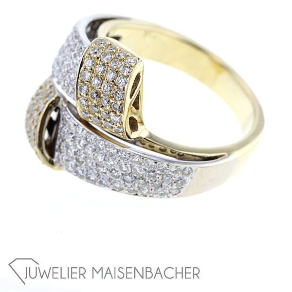 Designer Ring mit vielzähligen Brillanten – Bild 5