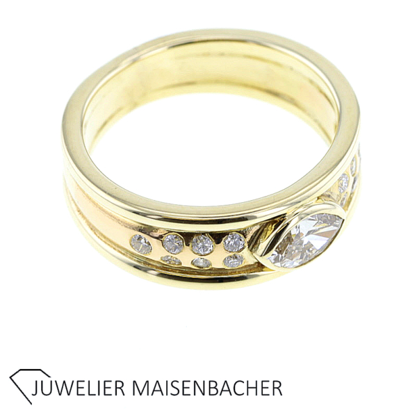 Eleganter Damen Ring mit Diamanten – Bild 4