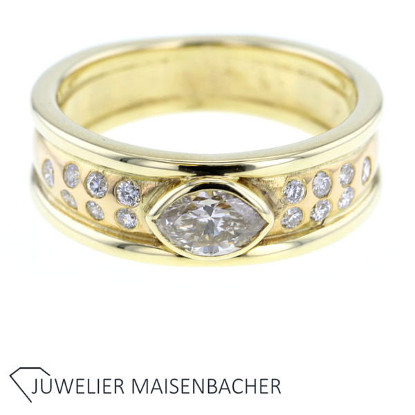 Eleganter Damen Ring mit Diamanten – Bild 5