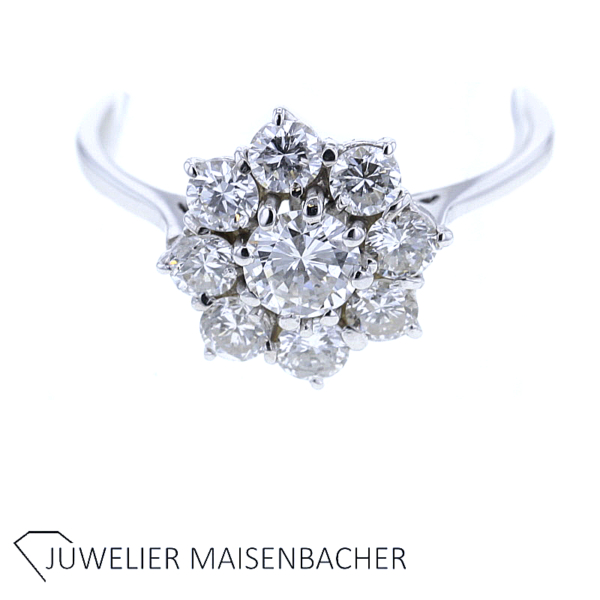 Entourage-Ring mit strahlenden Brillanten Gold – Bild 7