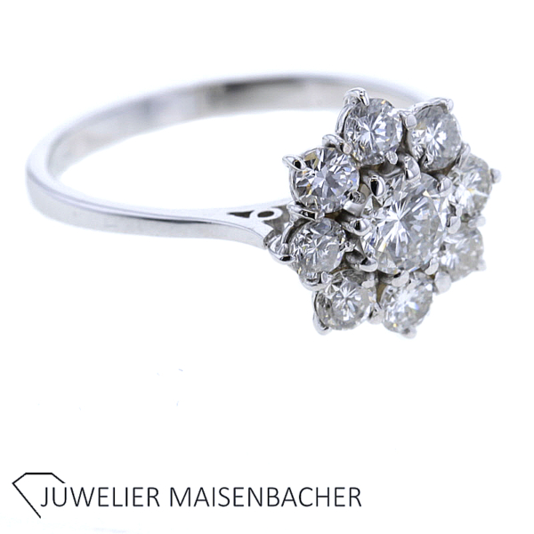 Entourage-Ring mit strahlenden Brillanten Gold – Bild 9