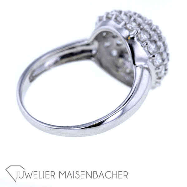 Kugel Brillant Weißgold Ring – Bild 7