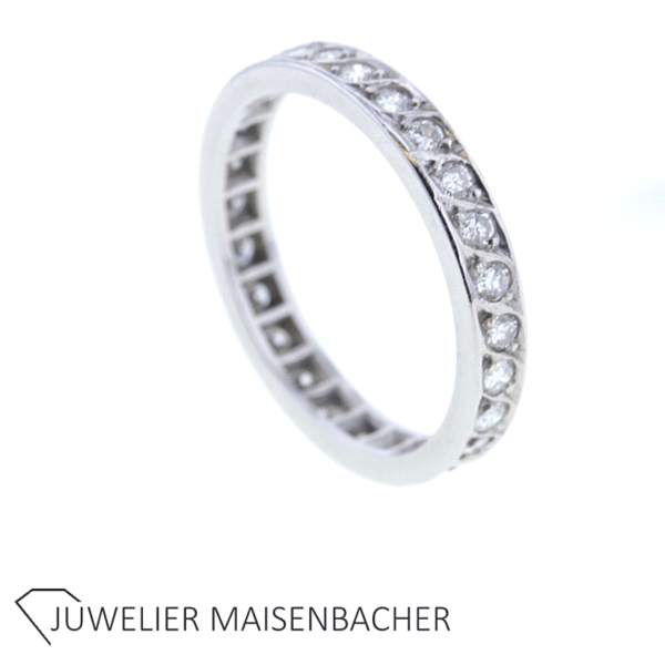 Zeitloser Memoire Ring mit Brillanten Gold – Bild 4