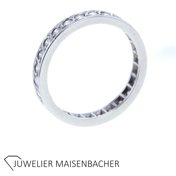 Zeitloser Memoire Ring mit Brillanten Gold – Bild 5