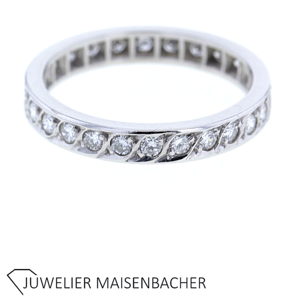 Zeitloser Memoire Ring mit Brillanten Gold – Bild 6