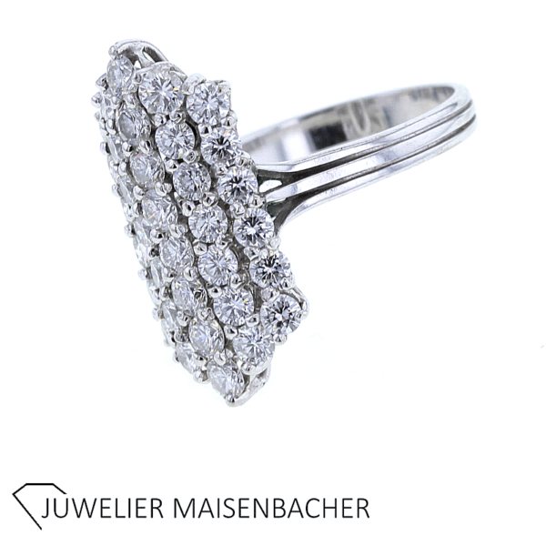 Gold Hexagon Diamant Statement Ring – Bild 4