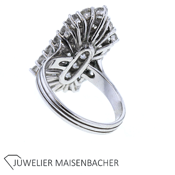 Gold Hexagon Diamant Statement Ring – Bild 5