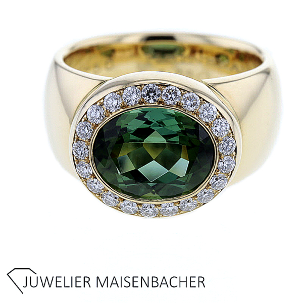 * Heinekamp* Opulenter Ring mit großem Turmalin und Brillanten – Bild 7