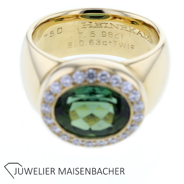 * Heinekamp* Opulenter Ring mit großem Turmalin und Brillanten – Bild 8